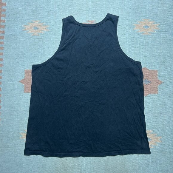 Nike tank top sleeveless shirt swoosh spell out check logo cotton black XXL - Picture 4 of 4